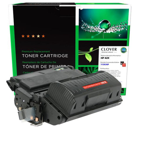 Clover Technologies Group, LLC Remanufactured High Yield MICR Toner Cartridge (Alternative for HP Q5942X 42X 02-81136-001) (20000 Yield)