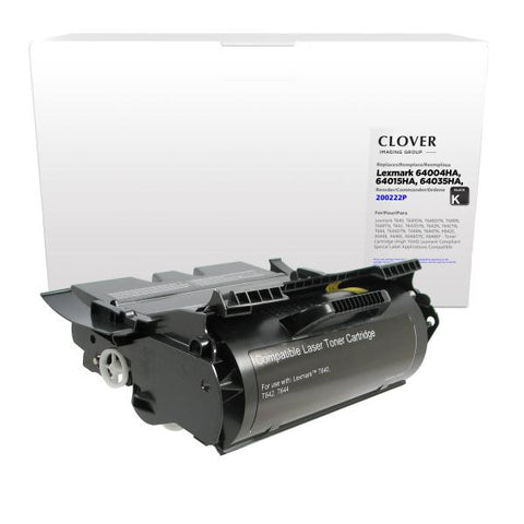 Clover Technologies Group, LLC Remanufactured High Yield Toner Cartridge (Alternative for Lexmark 64015HA X644H11A 64004HA 64035HA) (21000 Yield)