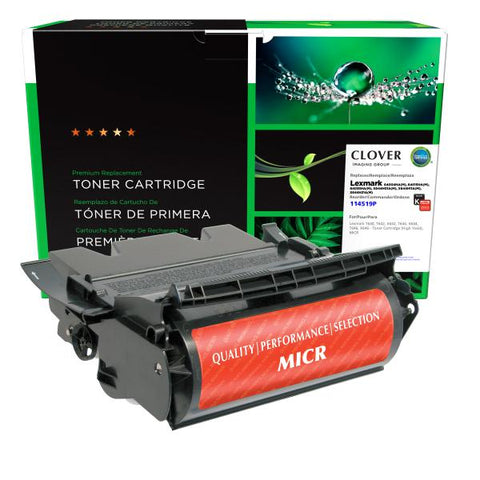 Clover Technologies Group, LLC Remanufactured High Yield MICR Toner Cartridge (Alternative for Lexmark 64015HA X644H11A 64004HA 64035HA X644H21A) (21000 Yield)