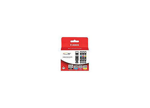 Canon, Inc (PGI-225BK/CLI-226C/M/Y) Color Ink Tank Multipack (Includes 1 Each of OEM# 4530B001 4547B001 4548B001 4549B001)
