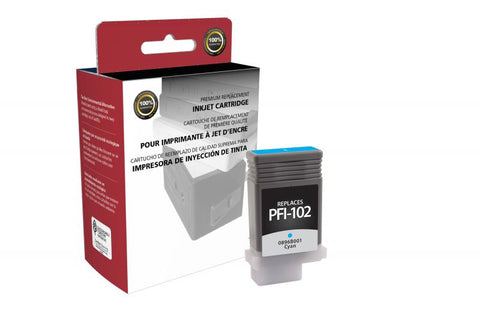 Clover Technologies Group, LLC Remanufactured Cyan Ink Cartridge (Alternative for Canon 0896B001 PFI-102)