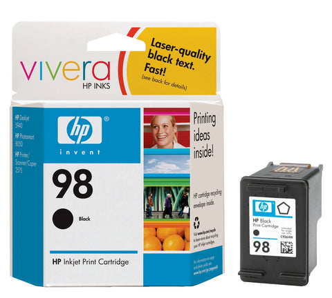 HP 98 (C9364WN) Black Original Ink Cartridge (400 Yield)