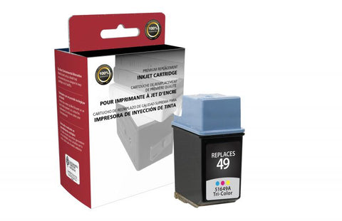 Clover Technologies Group, LLC Remanufactured Tri-Color Ink Cartridge (Alternative for HP 51649A 49A) (315 Yield)