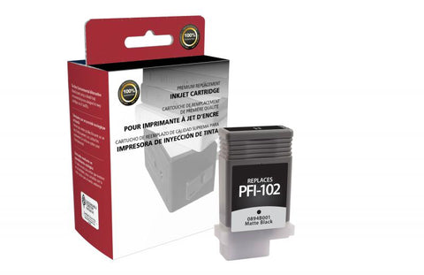 Clover Technologies Group, LLC Remanufactured Matte Black Ink Cartridge (Alternative for Canon 0894B001 PFI-102)