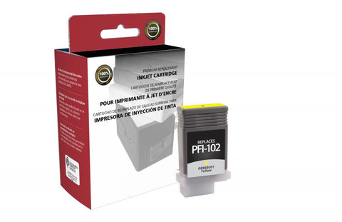 Clover Technologies Group, LLC Remanufactured Yellow Ink Cartridge (Alternative for Canon 0898B001 PFI-102)