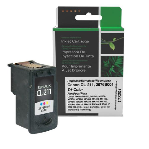 Clover Technologies Group, LLC Remanufactured Color Ink Cartridge (Alternative for Canon 2976B001 CL-211) (244 Yield)