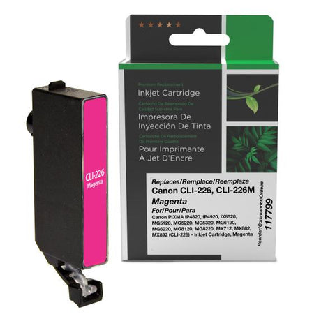 Clover Technologies Group, LLC Remanufactured Magenta Ink Cartridge (Alternative for Canon 4548B001 CLI-226M) (486 Yield)