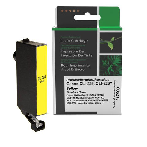Clover Technologies Group, LLC Remanufactured Yellow Ink Cartridge (Alternative for Canon 4549B001 CLI-226Y) (525 Yield)