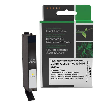 Clover Technologies Group, LLC Yellow Ink Cartridge for Canon CLI-251