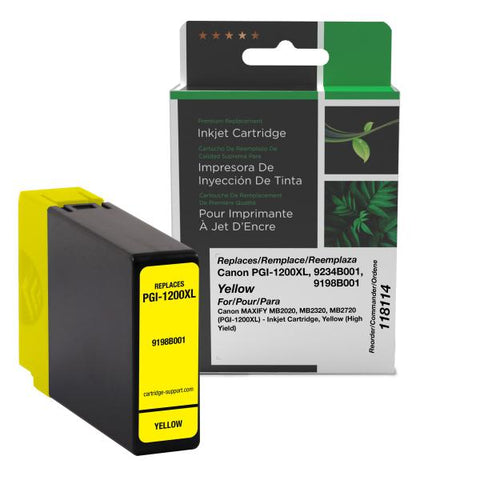 Clover Technologies Group, LLC New High Yield Yellow Ink Cartridge for Canon PGI-1200XL