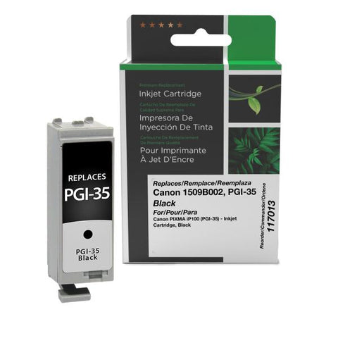Clover Technologies Group, LLC Remanufactured Black Ink Cartridge (Alternative for Canon 1509B002 PGI-35) (191 Yield)