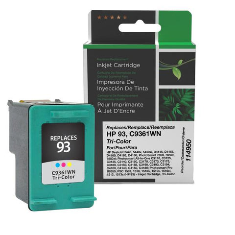 Clover Technologies Group, LLC Remanufactured Tri-Color Ink Cartridge (Alternative for HP C9361WN 93) (175 Yield)