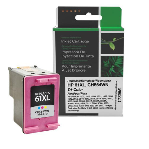 Clover Technologies Group, LLC Remanufactured High Yield Tri-Color Ink Cartridge (Alternative for HP CH564WN 61XL) (330 Yield)
